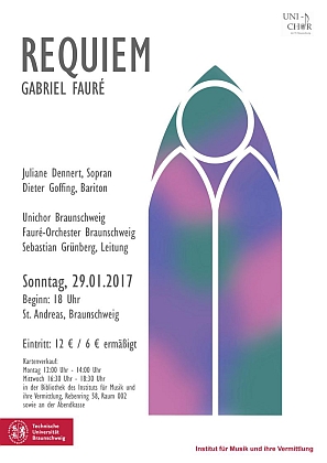 Plakat Faure Requiem, WS2016/2017