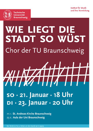 Plakat Wie liegt die Stadt so wüst, WS2017/2018